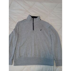 Nautica‎ Sweater Half Zip Collared Men's Size Large Sweatshirt Golf Walking